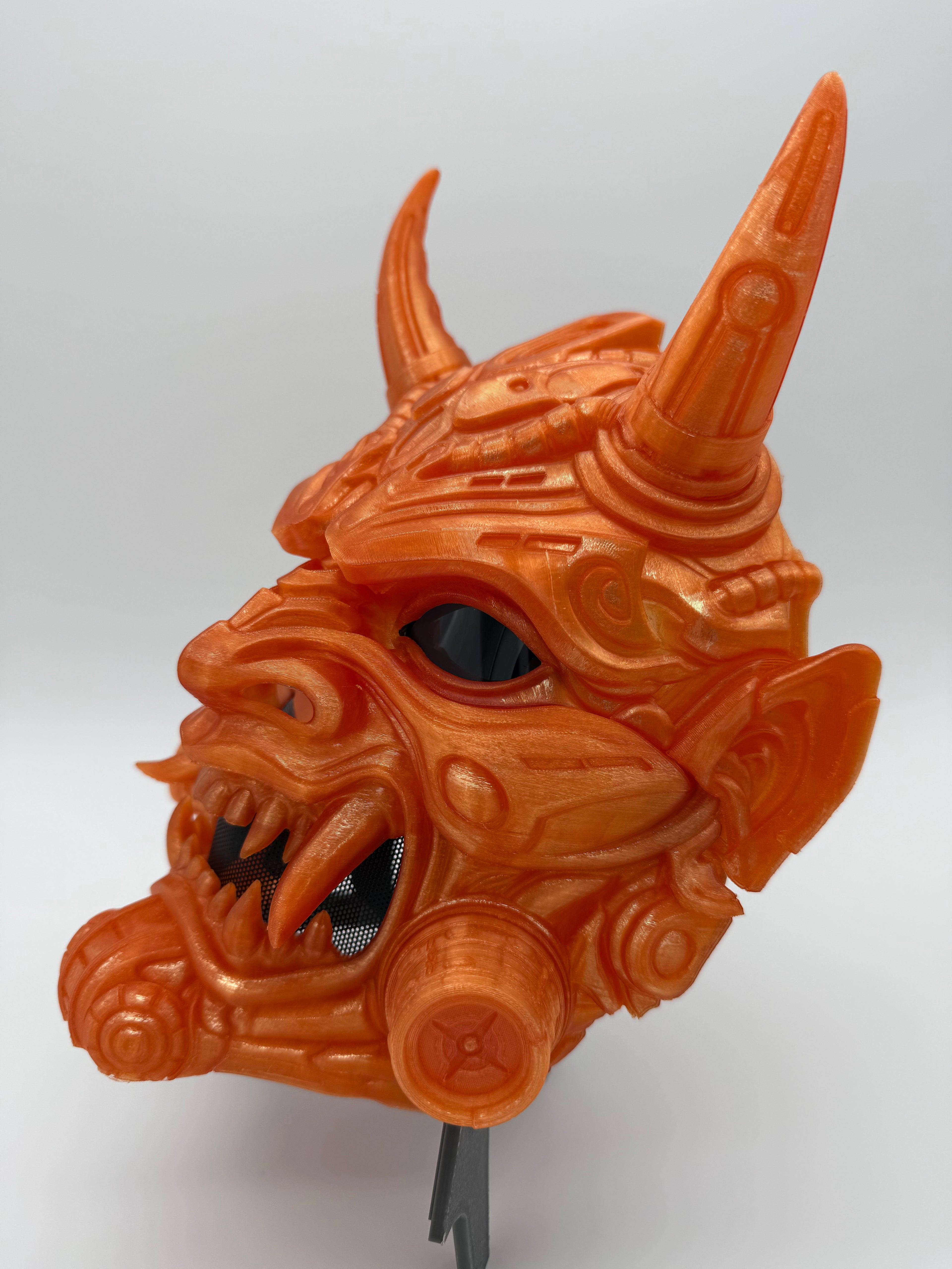 Tetsu Oni Mask Translucent Orange