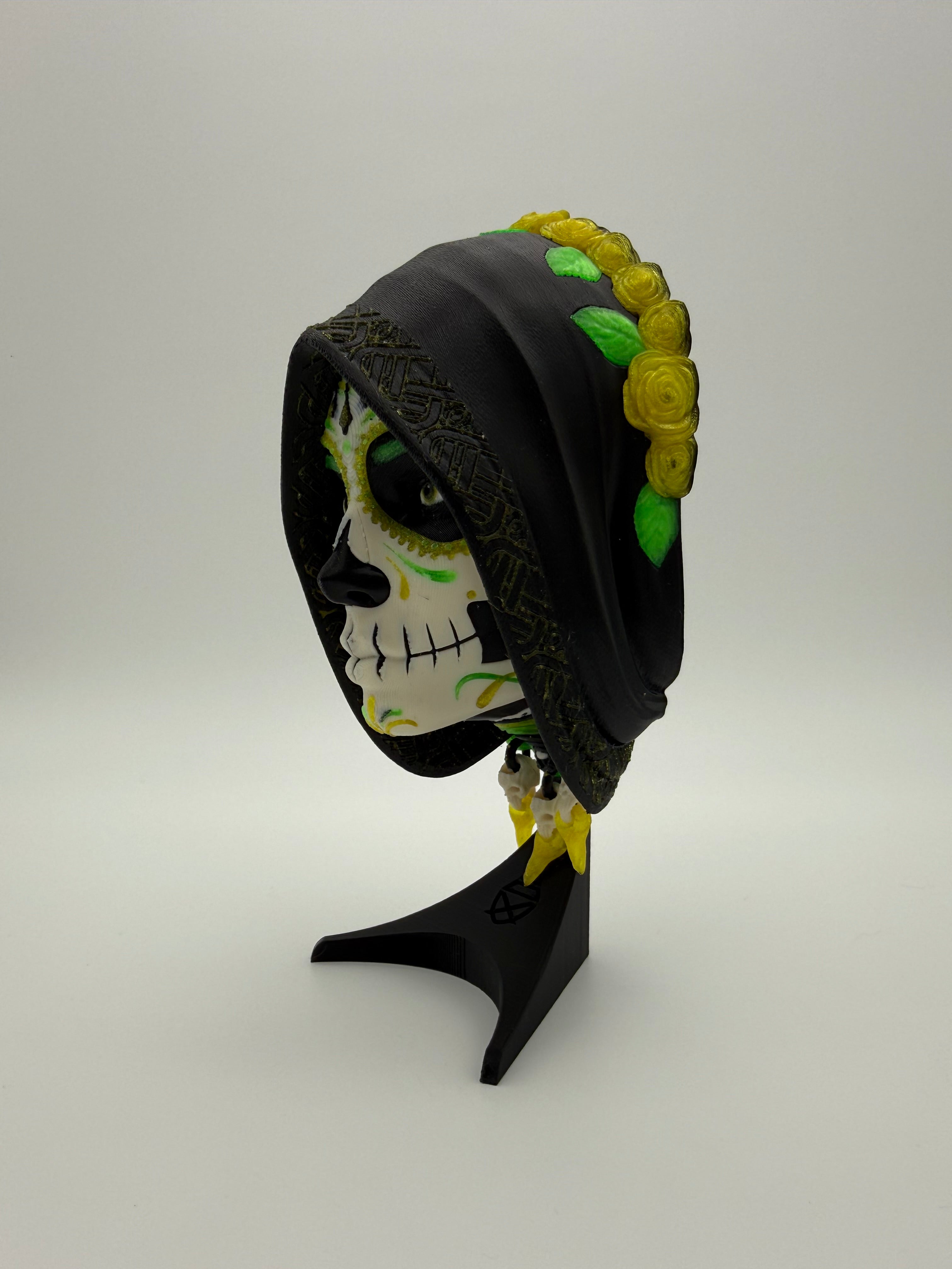La Catrina Wall Mask w/out Stand
