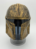 Techno Mandalorian Helmet in Gold