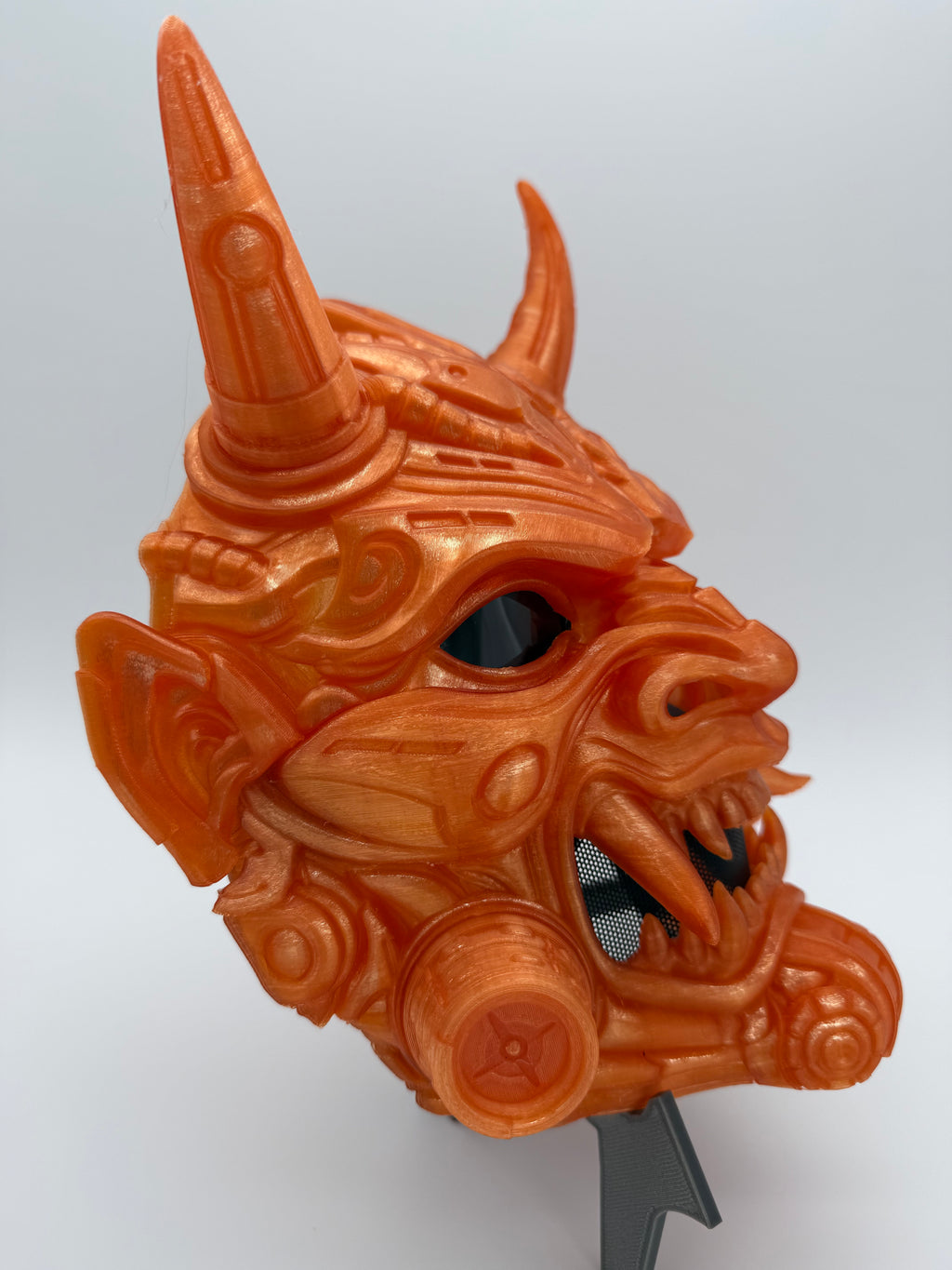 Tetsu Oni Mask Translucent Orange