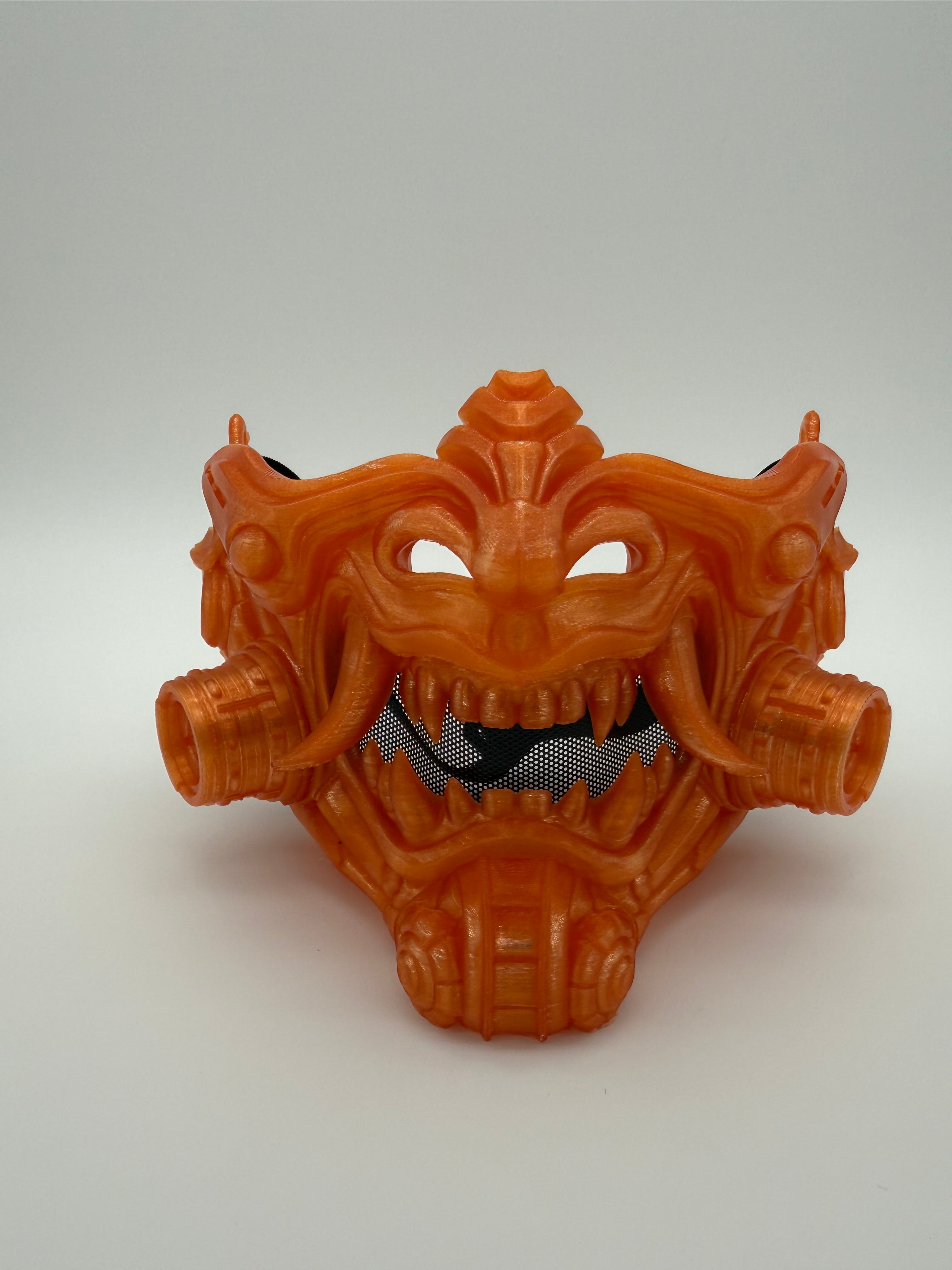Tetsu Oni Mask Translucent Orange