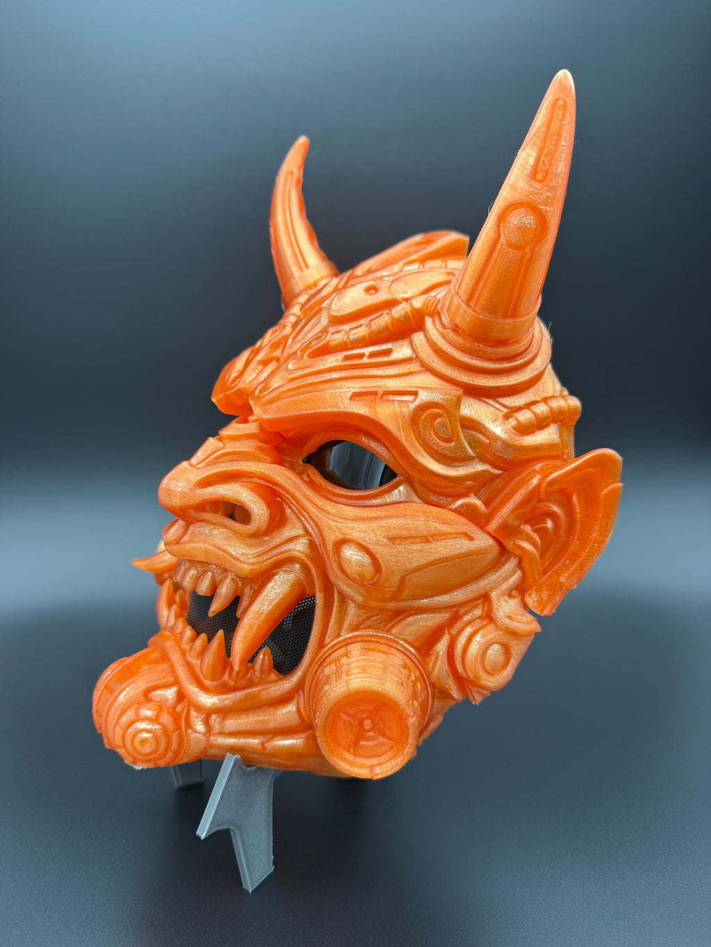 Tetsu Oni Mask Translucent Orange