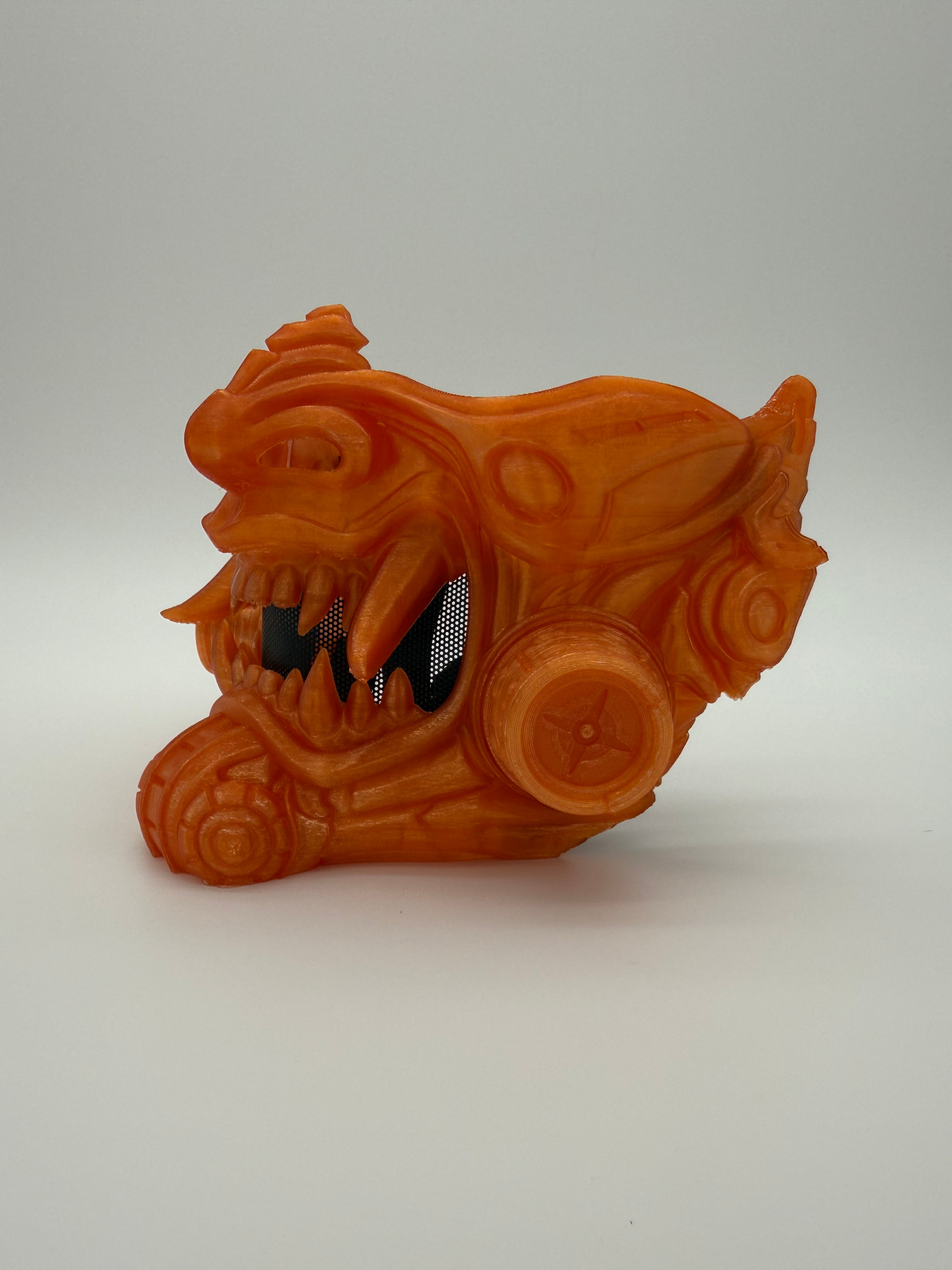 Tetsu Oni Mask Translucent Orange