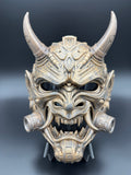 Tetsu Oni Mask in Weathered Gold