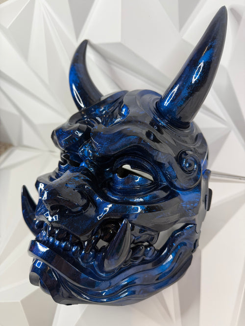 Oni Chibi Mask in Opal Blue